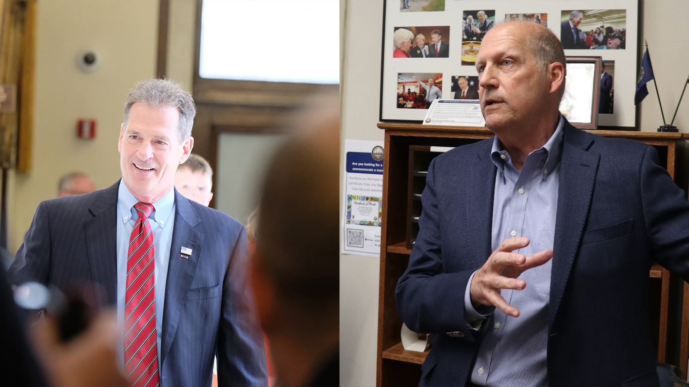 A tale of two senators : Sununu , Brown both hope to reclaim job they once held