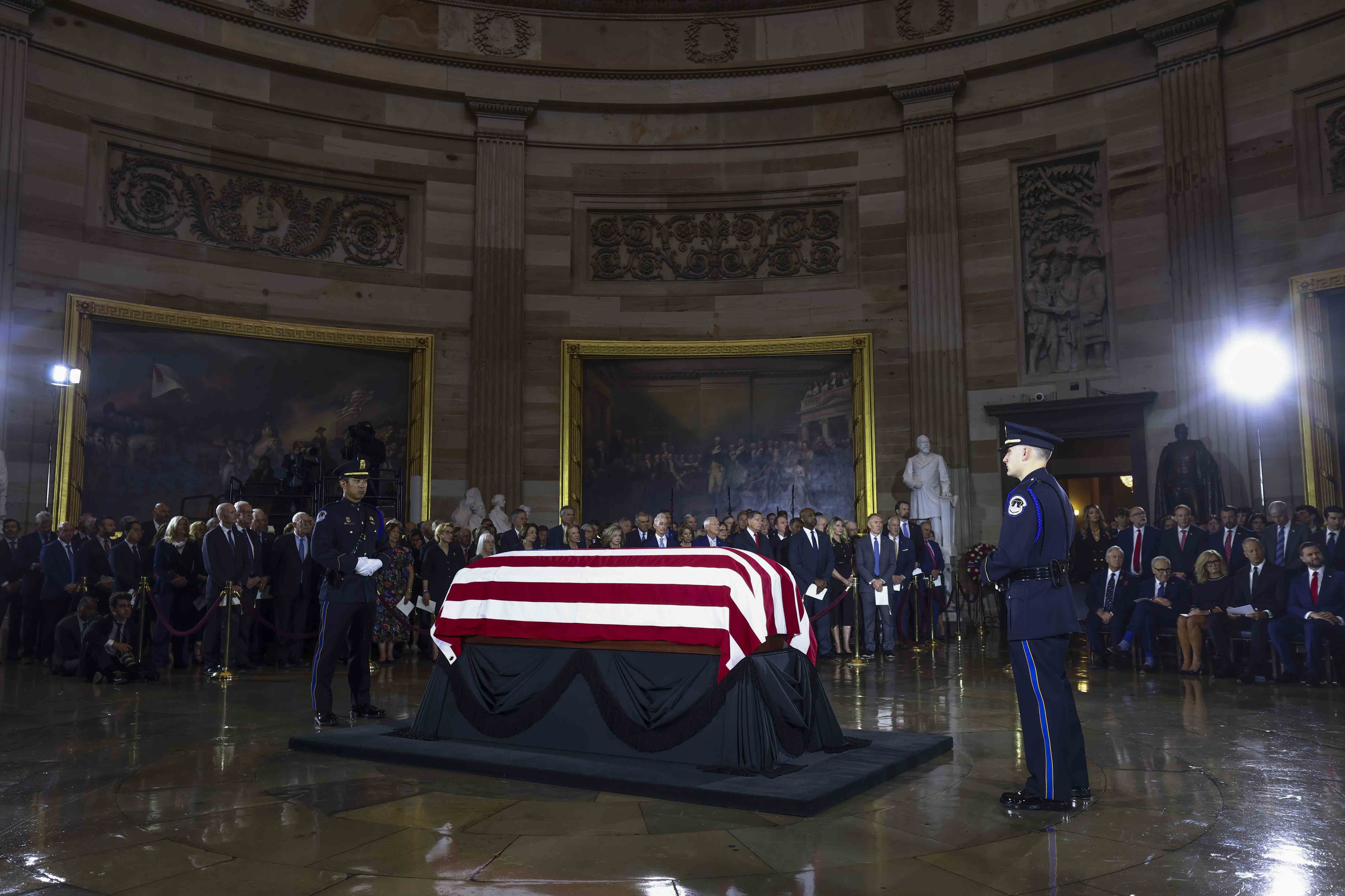 Leaders gather to pay final tributes to Lindsey Graham : NPR