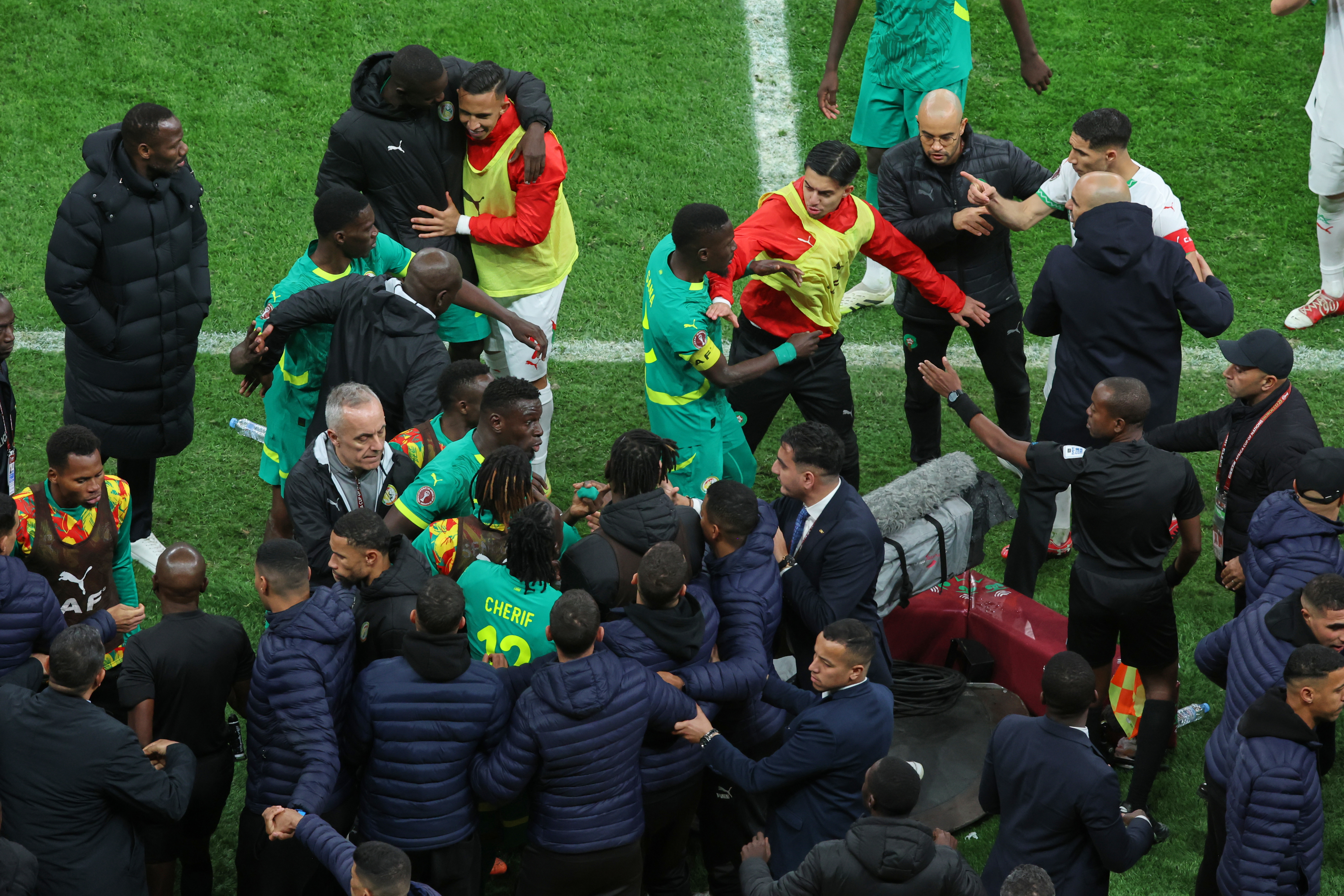 Senegal and Morocco fined and players banned after African Cup final chaos