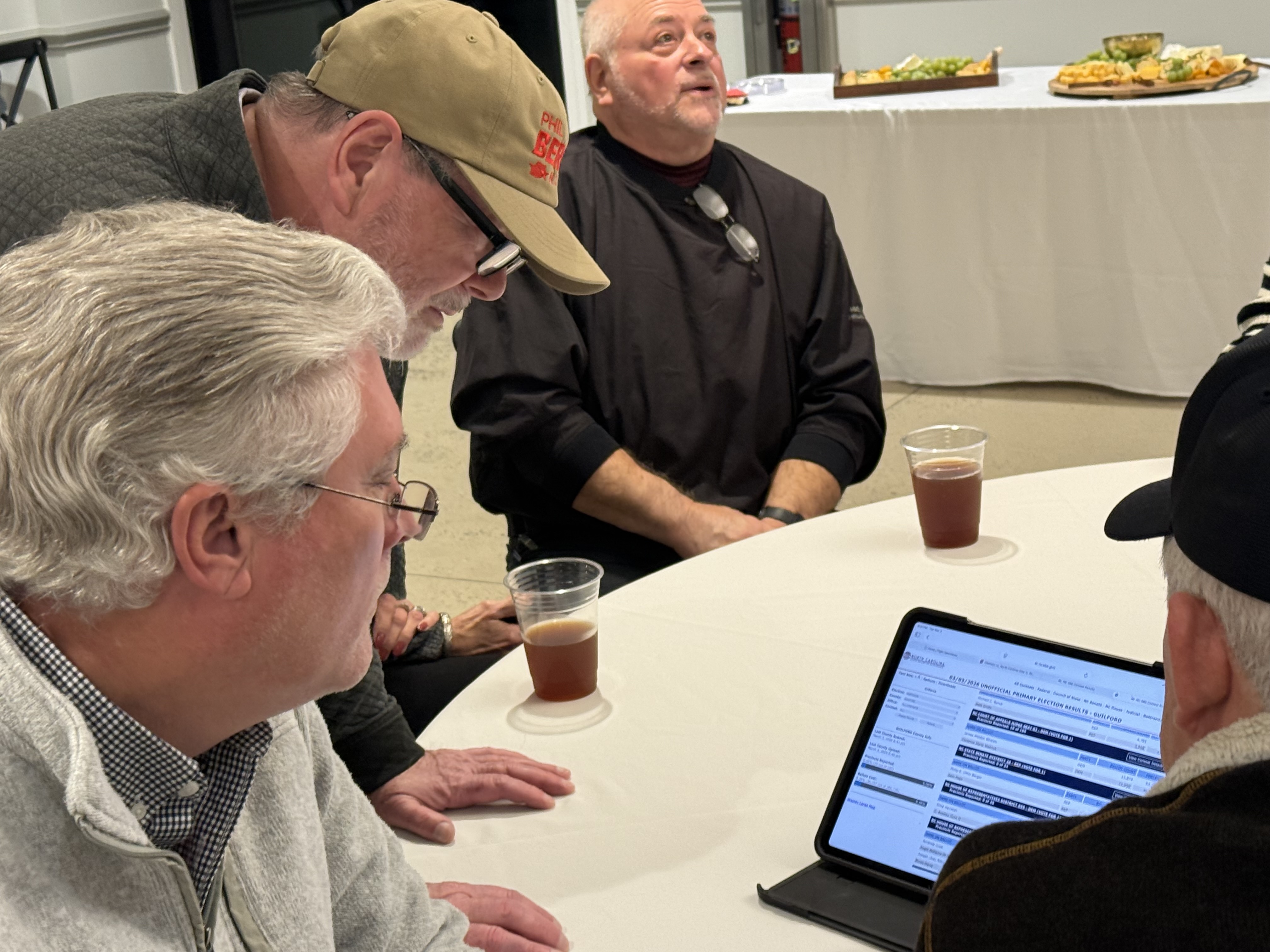 Theyre probably filing a protest . Berger campaign says some Guilford ballots lacked Senate race .