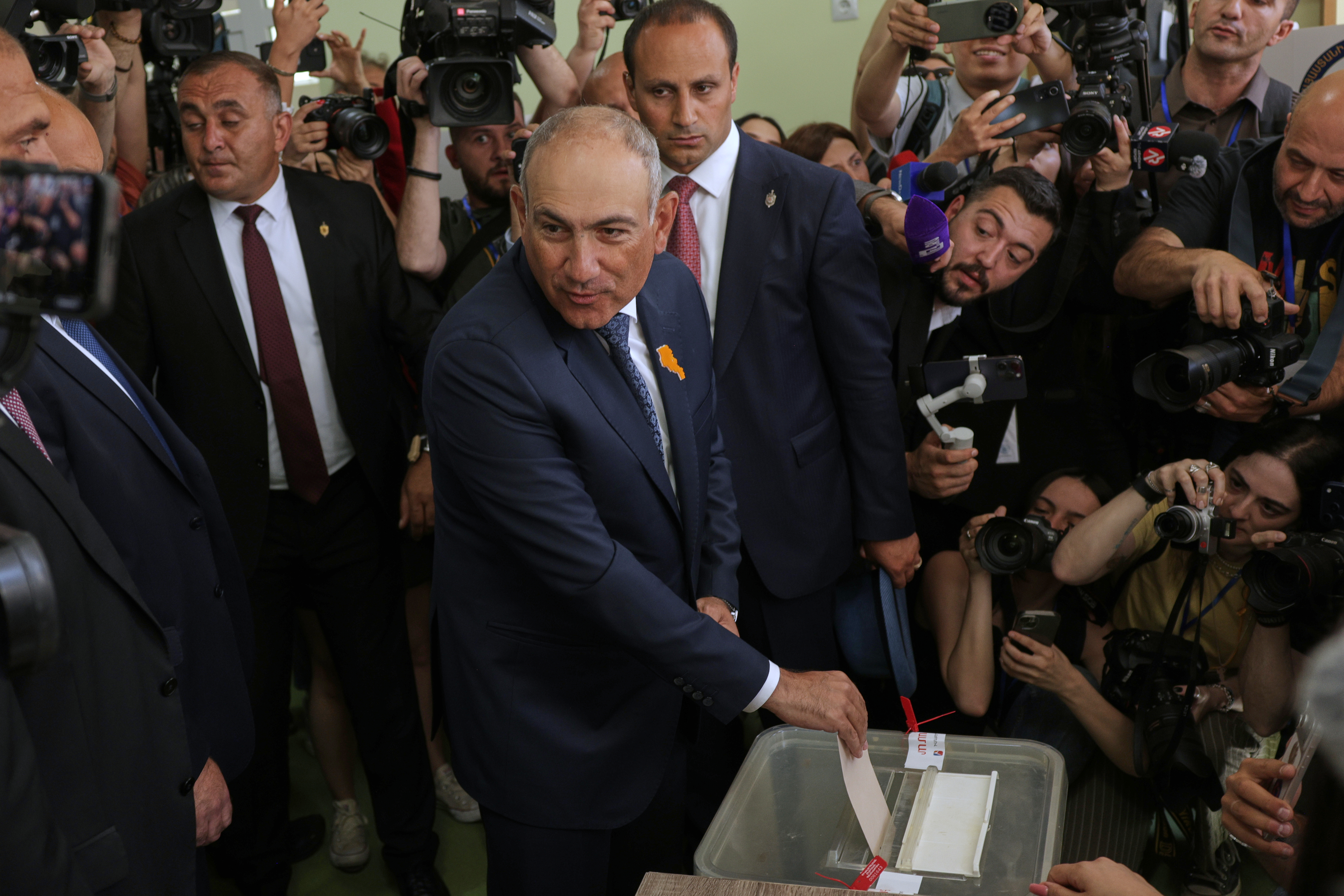 Armenians vote in general election watched closely by Russia and the West