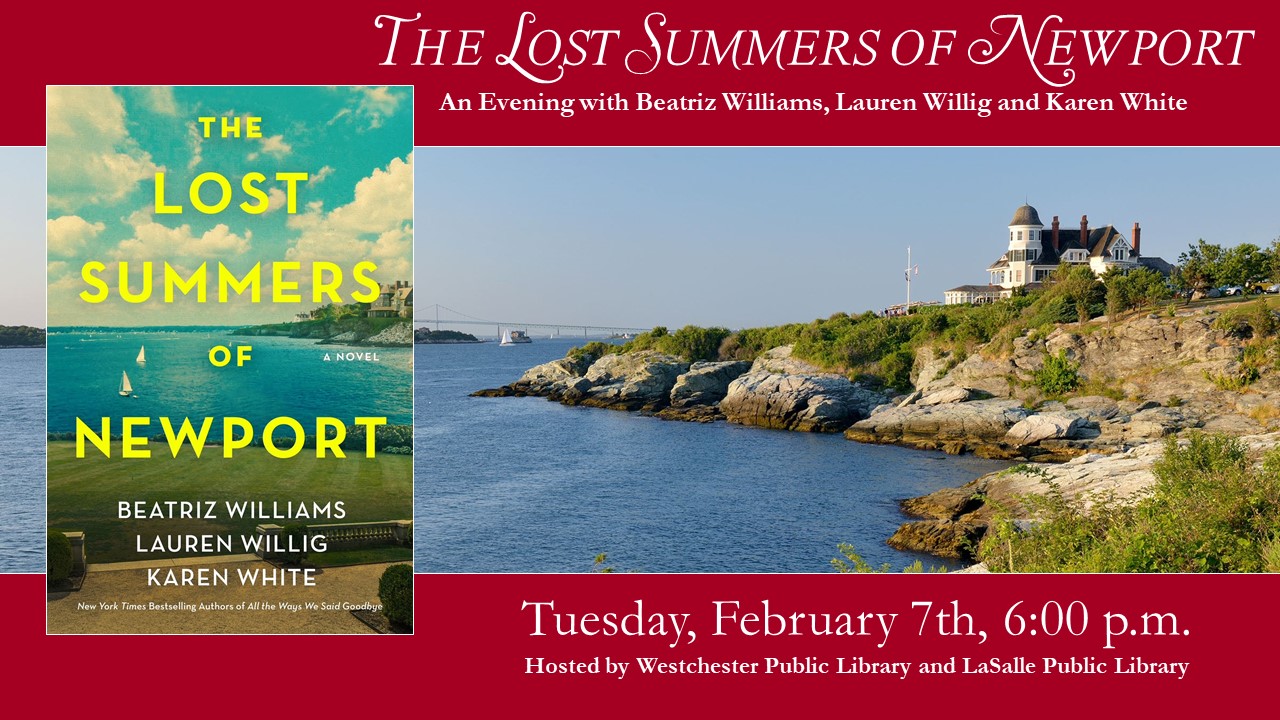 Lost Summers of Newport: An Evening with Beatriz Williams, Lauren Willig, and Karen White - Vimarsana News