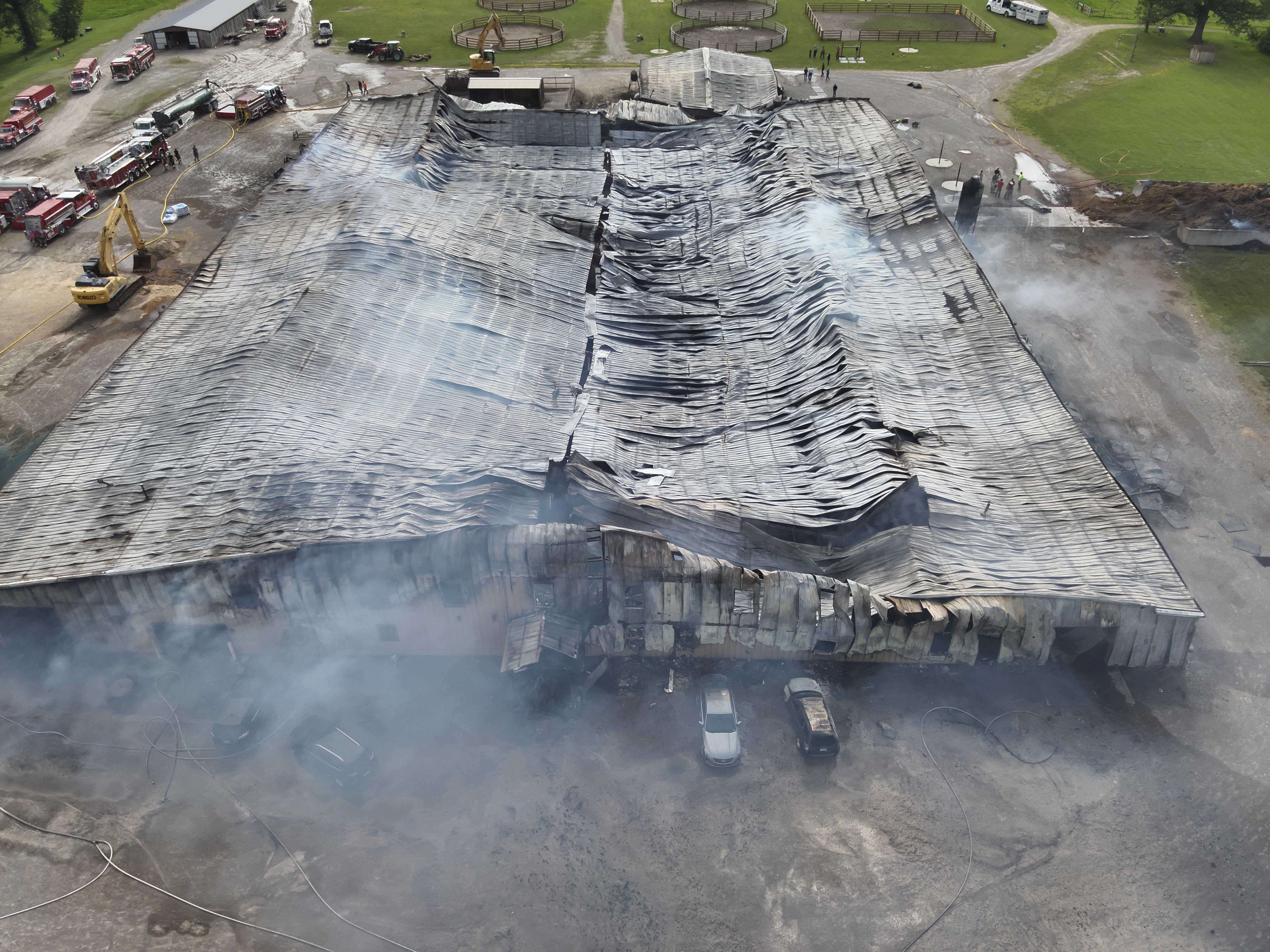 State investigates large fire that killed more than 40 horses - Vimarsana News