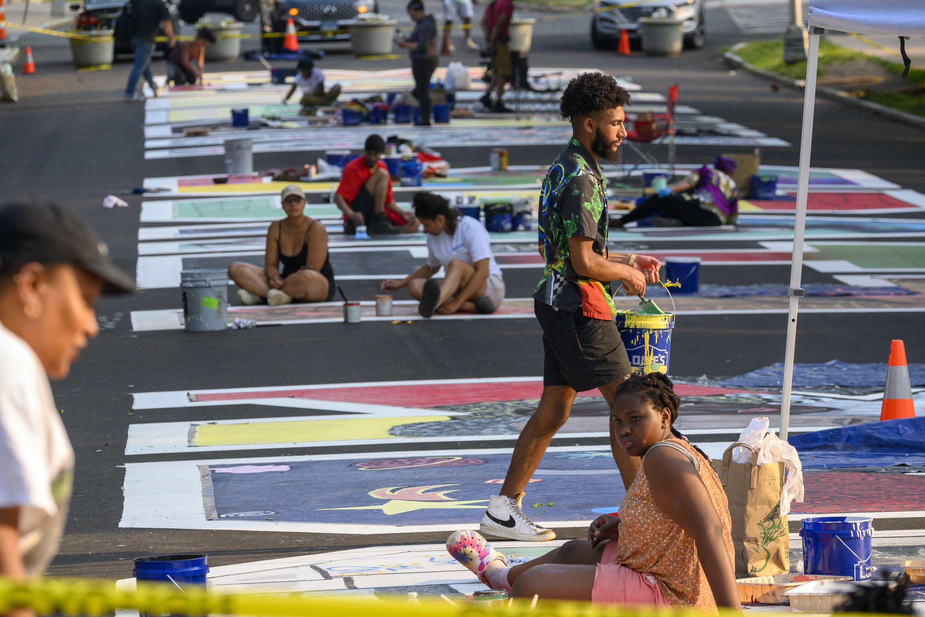 CT artists say they were harassed as they worked to restore defaced Black Lives Matter mural - Vimarsana News