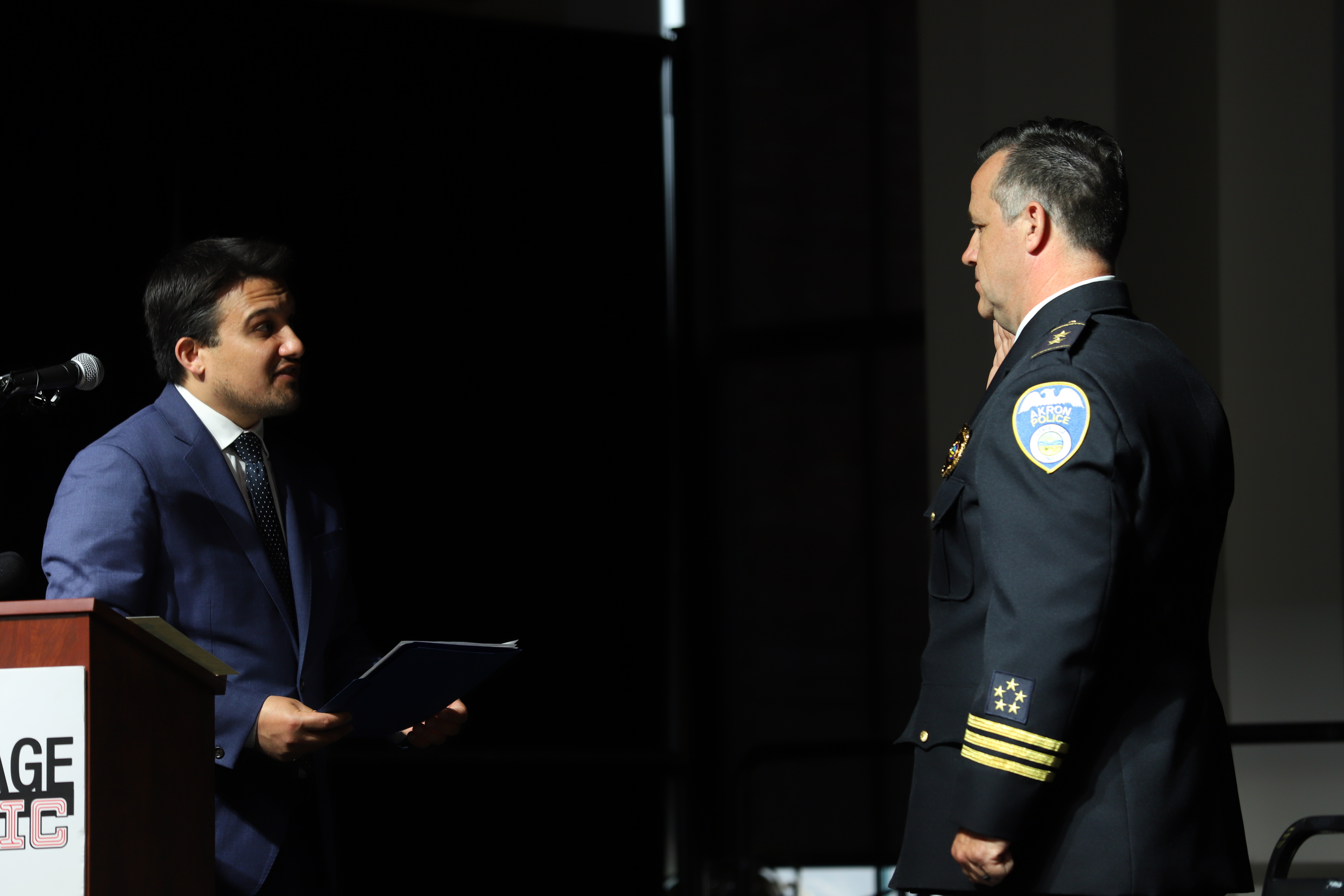 Akron swears in new police chief Brian Harding - Vimarsana News