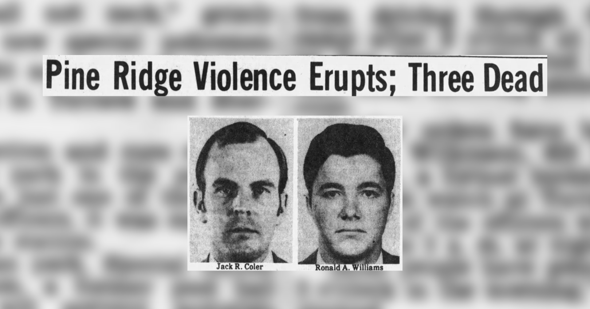 Two FBI Agents Killed | South Dakota History - Vimarsana News