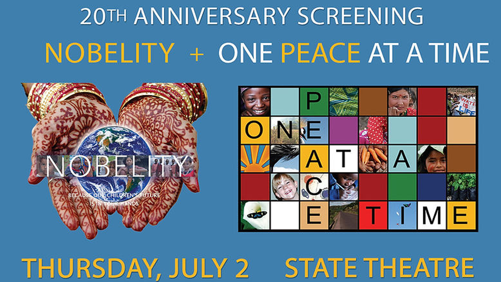 Nobelity Project marks 25 years with State Theatre films article cover image