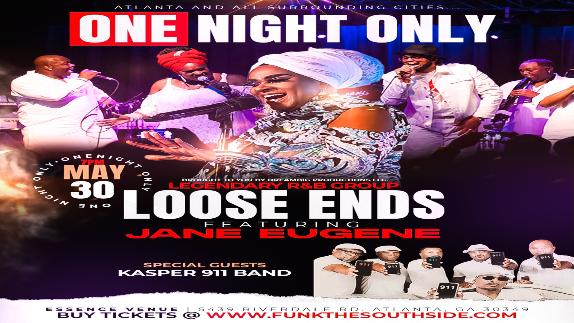 May 30: Jane Eugene and Loose Ends, Kasper and the 911 Band Bring The Funk - Vimarsana News