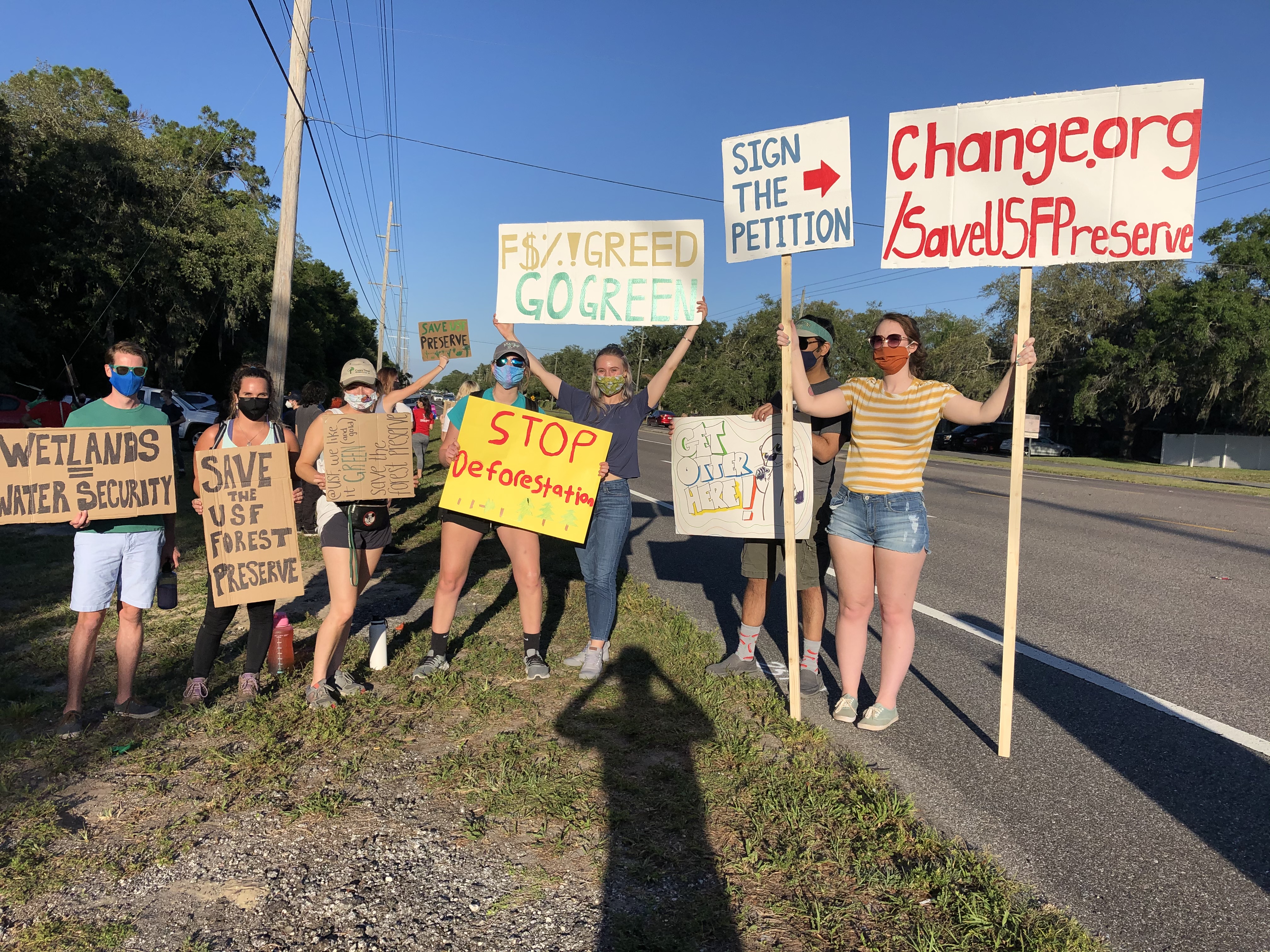 USF Students, Faculty Protest Development Of Forest Preserve - Vimarsana News